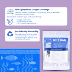 TCWS Net Bag Large for Aquarium Filter Media - TCWS Net Bag Large, aquarium filter bag, large filter media bag, aquarium media pouch, reusable filter bag, biological filter media bag, chemical filter media bag, mechanical filter media bag, fish tank filter accessories, filter media holder, aquarium filtration solutions India, buy filter bags online, aquarium media organizer