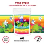 TCWS Test Strip Aquarium Water Test Kit - aquarium water test strip, multi-parameter test kit, fish tank water testing, nitrate nitrite test kit, pH test strip, GH KH water test, chlorine aquarium test, water quality monitor, aquarium health kit, quick water test, easy aquarium test, tropical fish water test, planted tank water test, India aquarium test strip