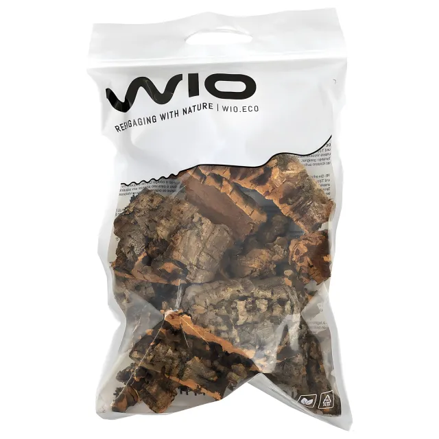 Buy WIO Nano Cork Mix, aquarium cork decoration India, nano aquascaping cork mix, paludarium cork material, biotope aquarium cork mix, WIO nano cork mix 200g, WIO nano cork mix 500g, natural aquarium decoration India, wetland aquascaping materials