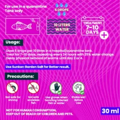 The Fish Safe Series Anchor Worm Treatment - External Parasite Killer 30 ml Starter Kit - anchor worm treatment, aquarium parasite killer, fish treatment, external parasite care, aquarium fish health, fish safe treatment, aquarium water care, 30ml aquarium product