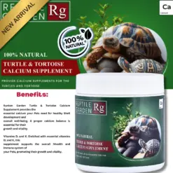Reptile Garden Turtle & Tortoise Calcium Supplement - turtle calcium supplement India, tortoise calcium powder, reptile calcium supplement with vitamin D, calcium supplement for turtles and tortoises, natural reptile calcium supplement, stress relieving essential oils for reptiles, aquarium products india calcium supplement, turtle shell health supplement, vitamin D K calcium reptile, reptile garden calcium supplement