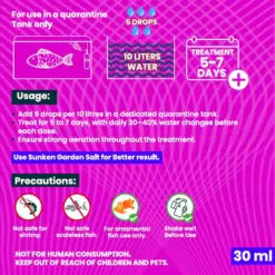 The Fish Safe Series Max Care 2000 - 30 ml - broad spectrum internal medication, tropical fish medicine, internal parasite treatment for fish, aquarium health products, fish care treatment, 30ml fish medication