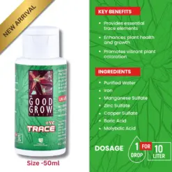 The Good Grow Series TRACE 50ML - trace elements for aquarium plants, aquarium plant health fertilizer, boost plant growth aquarium, TRACE nutrient solution, enhance aquatic plant coloration, aquatic plant care products