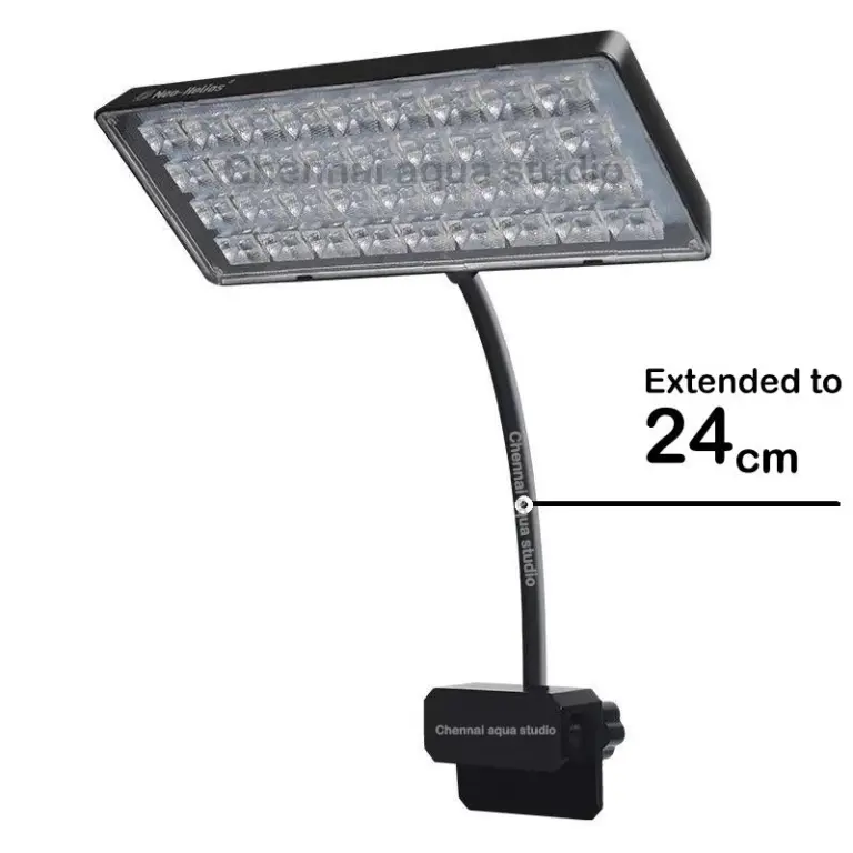 Neo Helios Flat Nano S3 Pro+ 13W Extended LED Light for Aquariums - Neo Helios Flat Nano S3 Pro+ 13W Extended, aquarium LED light, nano tank LED, terrarium LED light, 13W aquarium light, super bright aquarium light, anti-dazzle aquarium light, vivid color rendering LED, ultra-slim aquarium light, adjustable aquarium light, 30-45cm fish tank light, small aquarium lighting India, aquascape LED, Neo Helios India