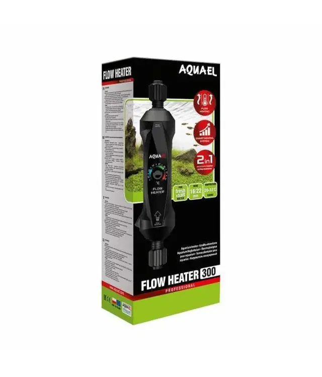 Aquael Flow Heater, Aquael inline aquarium heater, Aquael Flow Heater 300W, Aquael Flow Heater 500W, external aquarium heater India, inline heater for canister filter, aquarium heater for planted tank India, professional aquarium heater India, hidden aquarium heater, aquarium inline heater India