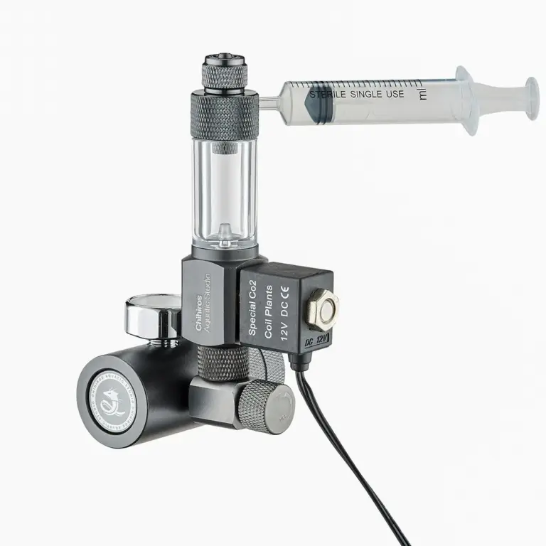 Chihirios CO2 Regulator Mate W 21.8, aquarium CO2 regulator, planted tank CO2 system, CO2 diffuser regulator, W 21.8 CO2 regulator, solenoid CO2 regulator, CO2 regulator with bubble counter, compact aquarium CO2 regulator, easy install CO2 regulator, Chihirios aquarium products, CO2 system for aquatic plants, CO2 for planted tank India, buy aquarium CO2 regulator online, professional CO2 regulator, beginner CO2 regulator aquarium