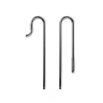Fzone stainless steel lily pipe, Fzone lily pipe 17mm, stainless steel lily pipe aquarium, aquarium lily pipe India, metal lily pipe for canister filter, 17mm aquarium pipe set, planted tank lily pipes, aquarium inflow outflow pipe set, Fzone aquascaping accessories, aquarium filter pipe kit India