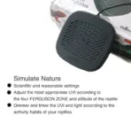 ZETLIGHT U1 9W Smart Reptile Lamp - ZETLIGHT U1 smart reptile lamp, 9W UVB UVA reptile lighting, WiFi controlled reptile lamp India, snake cage lighting, bird cage UV lamp, full spectrum reptile lamp, smart reptile lamp app control, UVB lamp for turtles, UV lighting for reptiles, reptile health lighting, aquarium store reptile lamp, Indian reptile lighting solutions