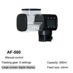 Jebao AF-500 Auto Food Timer - Programmable Aquarium Fish Feeder - Jebao AF-500 auto food timer, automatic fish feeder, aquarium auto feeder, programmable fish feeder, digital aquarium feeder, fish food dispenser, Jebao automatic feeder, auto fish food for tank, pet fish feeder, aquarium accessory India, buy auto feeder online India, Jebao AF-500 India, programmable fish food dispenser