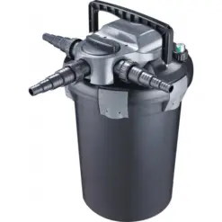 Jebao CBF 8000 Pressurised UV Pond Filter with 11W UV - Jebao CBF 8000, pressurised UV pond filter, 11W UV pond filter, multi-stage pond filter, green water clarifier, pond water cleaner, outdoor pond filter, easy clean pond filter, biological pond filter, mechanical pond filter, pond filtration system, buy Jebao pond filter India, best pond filter for 9000L pond, pond filter with UV light India, clear green pond water