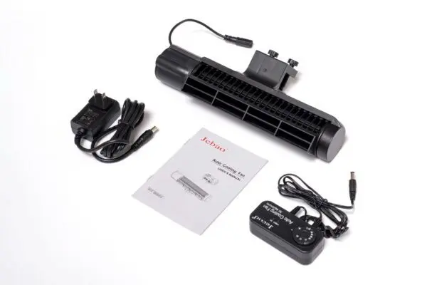 Jebao ACF-300 Automatic Aquarium Cooling Fan - Jebao ACF-300, aquarium cooling fan, automatic aquarium cooler, silent aquarium fan, fish tank cooling solution, evaporative cooling fan for aquarium, Jebao cooling fan, 120 liter aquarium fan, low power aquarium cooler, cross-flow aquarium fan, aquarium temperature control, cooling fan for fish tank, quiet aquarium cooler India, energy efficient aquarium fan, clamp-on aquarium fan