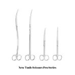 Chihiros Curved Scissors Pro - 28cm - aquarium plant scissors, curved aquascaping scissors, Chihiros Pro scissors, 28cm plant trimmer, aquarium floor plant trimming, aquatic carpet plant cutter, precision aquarium tools India, Chihiros curved shears, planted tank scissors, aquarium trimming tool, professional aquascaping equipment, zemin plant scissors