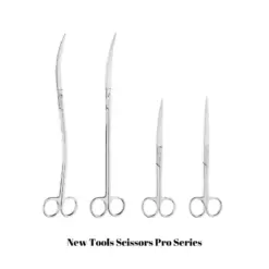 Chihiros Curved Scissors Pro - 28cm - aquarium plant scissors, curved aquascaping scissors, Chihiros Pro scissors, 28cm plant trimmer, aquarium floor plant trimming, aquatic carpet plant cutter, precision aquarium tools India, Chihiros curved shears, planted tank scissors, aquarium trimming tool, professional aquascaping equipment, zemin plant scissors