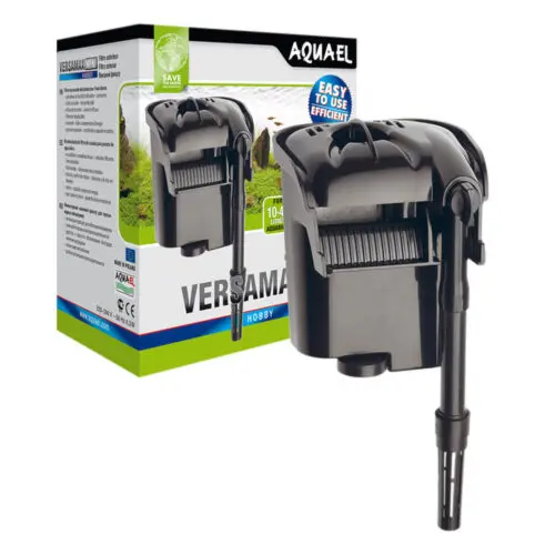 Aquael VERSAMAX Mini - VERSAMAX Mini filter, VERSAMAX mini aquarium filter, small aquarium filter India, hang‑on filter for nano aquarium, quiet aquarium filter, efficient aquarium filter, aquarium mechanical filter, phenol‑free sponge cartridge, 10-40 L aquarium filter, wall‑mounted aquarium filter, Versamax Mini installation India, versamax mini maintenance tips