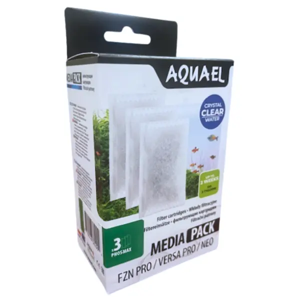Aquael Media Pack - Phosmax (3 pcs) - Image 1 Aquael Media Pack - Phosmax (3 pcs) - AquaEl media pack, Phosmax filter cartridge, aquarium filter media pack, filter media for FZN PRO, replacement filter cartridges India, best aquarium filter media with phosphates remover, how to use AquaEl media pack, FZN PRO filter cartridges, aluminium aquarium filter media, aquarium filtration solutions India