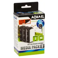 Aquael FZN Mini Carbon Media Pack - Aquael Media Pack 3-Stage (Carbon), Versamax FZN Mini filter media, aquarium filter replacement, 3-stage filter pack, activated carbon filter media, Aquael filter pack India, Versamax aquarium filter spare part, aquarium filter maintenance tips, how to replace filter media in Versamax