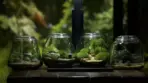 Bioloark Bubble Cup Set with Spray Bottle GY-200 Included - Bioloark Bubble Cup Set, Nano terrarium, Terra glasses, Wabi Kusa terrarium, Mossarium, Aquascaping kit, Plant terrarium accessories, Bioloark spray bottle, Nano landscape cups, Compact terrarium, Mini jungle display