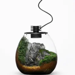 Bioloark Bio Bottle, PD170 nano terrarium, LED nano terrarium, clear glass aquarium, adjustable ventilation terrarium, built‑in LED lighting, nano aquarium for plants, bioloark pd170 price India, aquarium accessories India, indoor garden terrarium