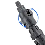 Shiruba CA-312D12, Shiruba quick release double tap, Shiruba double tap 12/16mm, Shiruba double tap 16/22mm, aquarium hose quick connector, canister filter quick release valve, aquarium hose shut off valve, external filter hose connector, canister filter accessories India, aquarium filter double tap valve