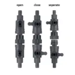 Shiruba CA-312D12, Shiruba quick release double tap, Shiruba double tap 12/16mm, Shiruba double tap 16/22mm, aquarium hose quick connector, canister filter quick release valve, aquarium hose shut off valve, external filter hose connector, canister filter accessories India, aquarium filter double tap valve