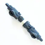 Shiruba CA-312D12, Shiruba quick release double tap, Shiruba double tap 12/16mm, Shiruba double tap 16/22mm, aquarium hose quick connector, canister filter quick release valve, aquarium hose shut off valve, external filter hose connector, canister filter accessories India, aquarium filter double tap valve