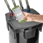 Aquael Hypermax 4500, Aquael Hypermax 4500 WiFi Link, Aquael Hypermax 4500 external filter, Hypermax 4500 filter India, Aquael canister filter India, 4500 LPH aquarium filter, external filter for 1500 litre aquarium, large aquarium canister filter India, WiFi aquarium filter, smart aquarium canister filter, Aquael Hypermax Link, aquarium filter with heater, 300W heated canister filter, external aquarium filter for large tank, 19/25mm canister filter