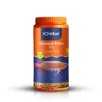 Intan Arowana Sticks - Big | Floating Fish Food - Intan Arowana Sticks Big, floating food for Arowana, Arowana color enhancing food, best Arowana food India, predatory fish floating pellets, Arowana food for adults, Peacock Bass fish food, Oscar fish floating feed, astaxanthin fish food, live feed alternative for Arowana