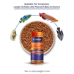 Intan Arowana Sticks - Small | Floating Fish Food - Intan Arowana Sticks Small, best arowana food India, floating fish food for Arowana, Arowana color enhancement food, predatory fish feed for Oscar and Peacock Bass, astaxanthin fish food, live feed alternative for Arowana, high protein floating pellets for Cichlids