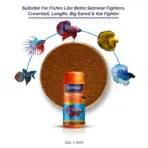 Intan Betta Pellets | Floating Fish Food - Intan Betta Pellets, floating betta food India, best food for fighter fish, betta fish pellets for color enhancement, bloodworm betta food, Crowntail betta food, Siamese fighting fish diet, high protein betta pellets, fish food for Koi Betta, betta fish food to prevent bloating