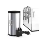 FZone External Canister Filter - external canister filter for nano tank, stainless steel aquarium filter, USB powered fish tank filter, small aquarium canister filter India, nano tank filtration system, quiet external filter for desktop aquarium, multi stage aquarium filter, stainless steel canister filter price India