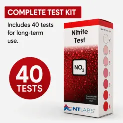 NT LABS Test Nitrite (NO2) - Aquarium Water Testing Kit - NT LABS Nitrite Test, aquarium nitrite test kit India, NO2 water tester for fish tank, freshwater nitrite testing kit, marine tank nitrite test, aquarium nitrogen cycle monitor, fish tank water quality kit, NT Labs NT002 India, how to measure nitrite in aquarium