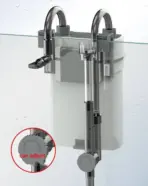 SUNSUN XBL 600 HOB Filter with Skimmer - SUNSUN XBL 600, HOB filter with skimmer, hang on back filter India, surface skimmer for aquarium, SUNSUN XBL series, aquarium oil film remover, best HOB filter for 2 feet tank, SUNSUN aquarium filter price India, external hang on filter with media space