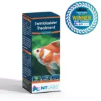 NT LABS Aquarium Swimbladder Treatment | 100ml - NT LABS swimbladder treatment, fish buoyancy disease cure, goldfish swimbladder infection treatment, flowerhorn floating upside down remedy, aquarium Aeromonas treatment, Pseudomonas bacteria fish medicine, fish buoyancy regulator India, NT Labs fish medicine for stability, treat lethargic fish clamped fins