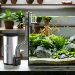 FZone External Canister Filter - external canister filter for nano tank, stainless steel aquarium filter, USB powered fish tank filter, small aquarium canister filter India, nano tank filtration system, quiet external filter for desktop aquarium, multi stage aquarium filter, stainless steel canister filter price India