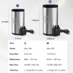 FZone External Canister Filter - external canister filter for nano tank, stainless steel aquarium filter, USB powered fish tank filter, small aquarium canister filter India, nano tank filtration system, quiet external filter for desktop aquarium, multi stage aquarium filter, stainless steel canister filter price India