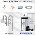 FZone External Canister Filter - external canister filter for nano tank, stainless steel aquarium filter, USB powered fish tank filter, small aquarium canister filter India, nano tank filtration system, quiet external filter for desktop aquarium, multi stage aquarium filter, stainless steel canister filter price India