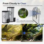 FZone External Canister Filter - external canister filter for nano tank, stainless steel aquarium filter, USB powered fish tank filter, small aquarium canister filter India, nano tank filtration system, quiet external filter for desktop aquarium, multi stage aquarium filter, stainless steel canister filter price India