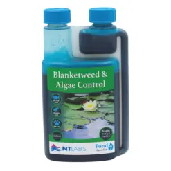 NT LABS Pond Aquaclear 500ml - Algae and Blanketweed Remover - NT LABS Pond Aquaclear, pond algae remover India, blanketweed treatment for ponds, ornamental pond water clarifier, blue pond dye for algae control, stop green algae in pond, pond maintenance products India, NT Labs aquarium supplies