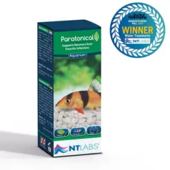 NT LABS Aquarium Paratonical | 100ml - NT LABS Aquarium Paratonical, herbal fish parasite treatment India, aquarium whitespot remedy, fish velvet treatment, shrimp safe parasite medicine, plant safe fish medicine, botanical fish recovery, NT Labs Paratonical dosage, protozoan infection treatment for fish, coldwater aquarium parasite cure